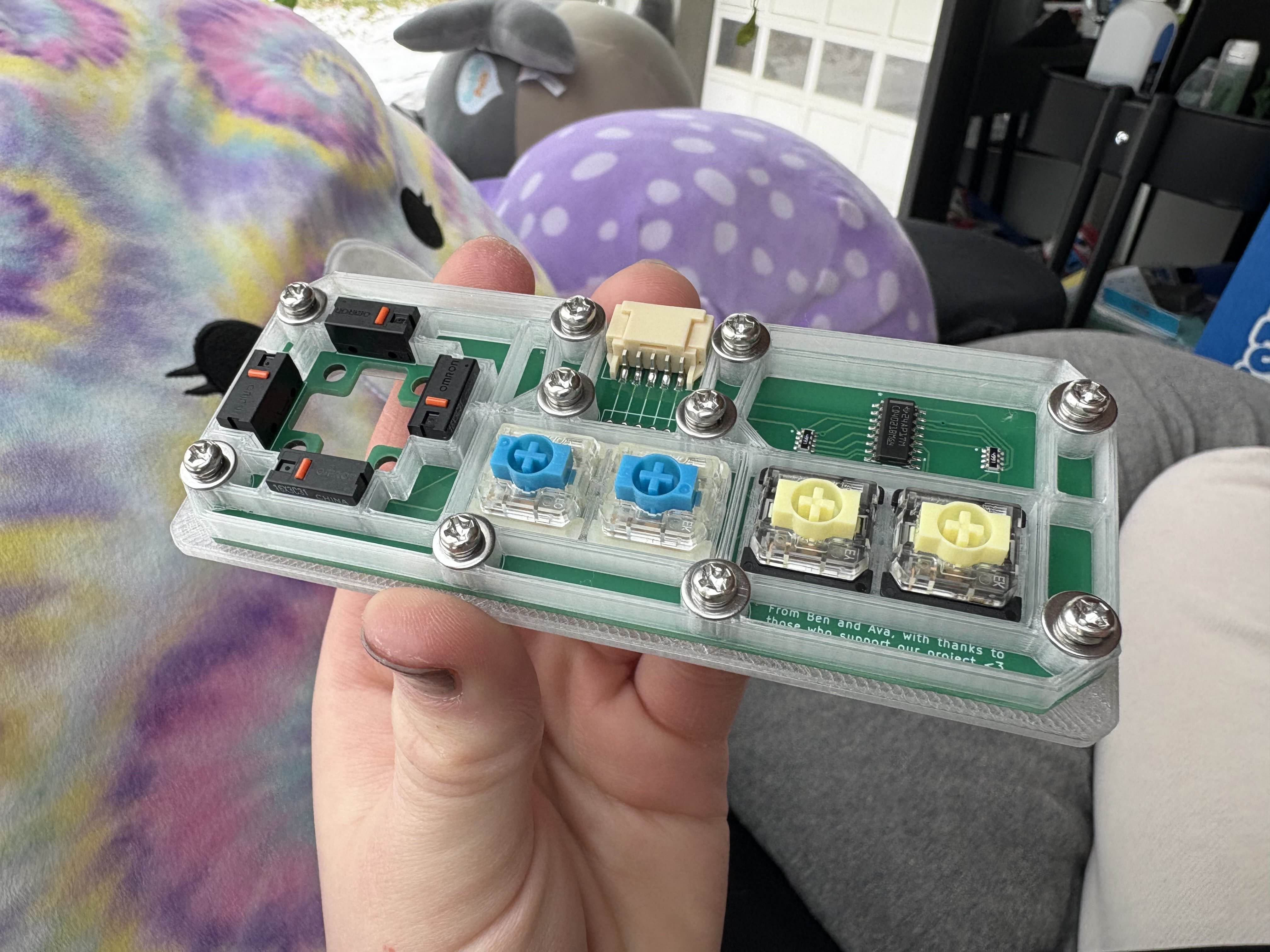 Supporter prototype — transparent shell